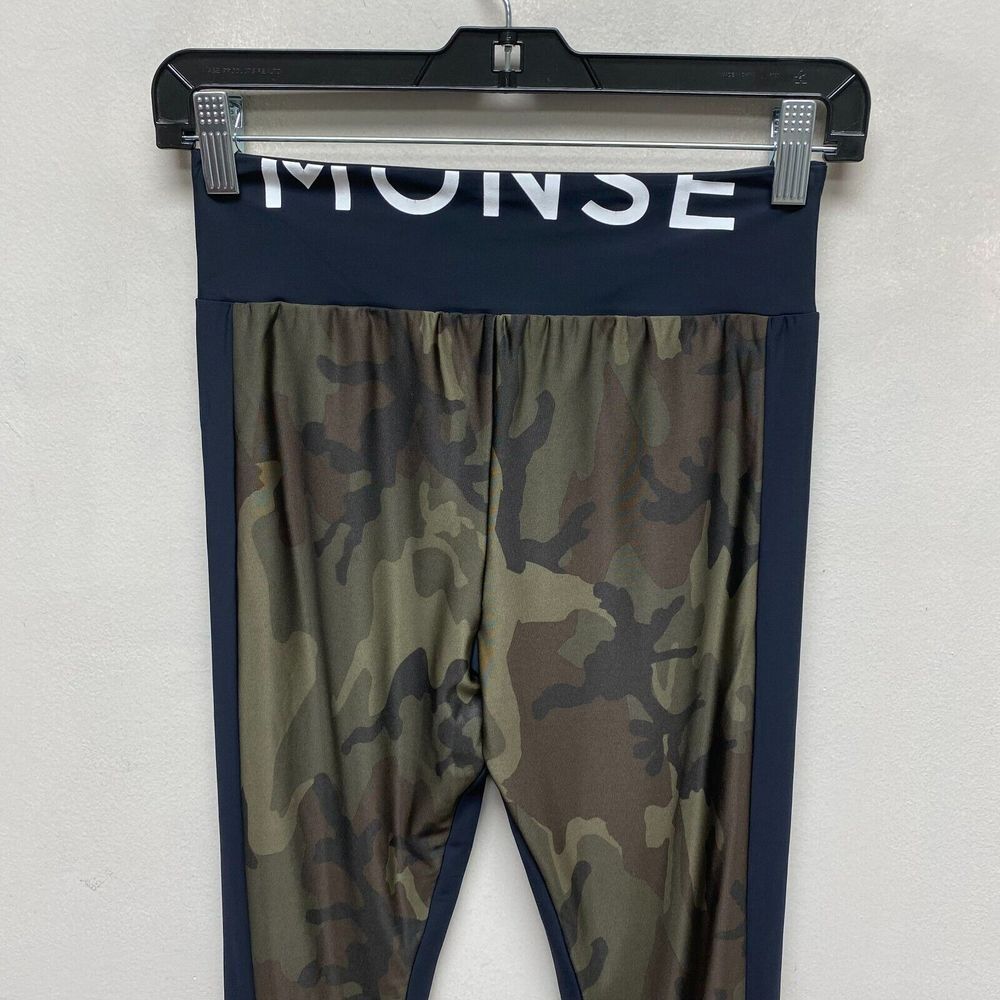 Monse Womens Black Camouflage High Rise‎ Pull On Stretch Straight Leggings XS - Picture 5 of 8